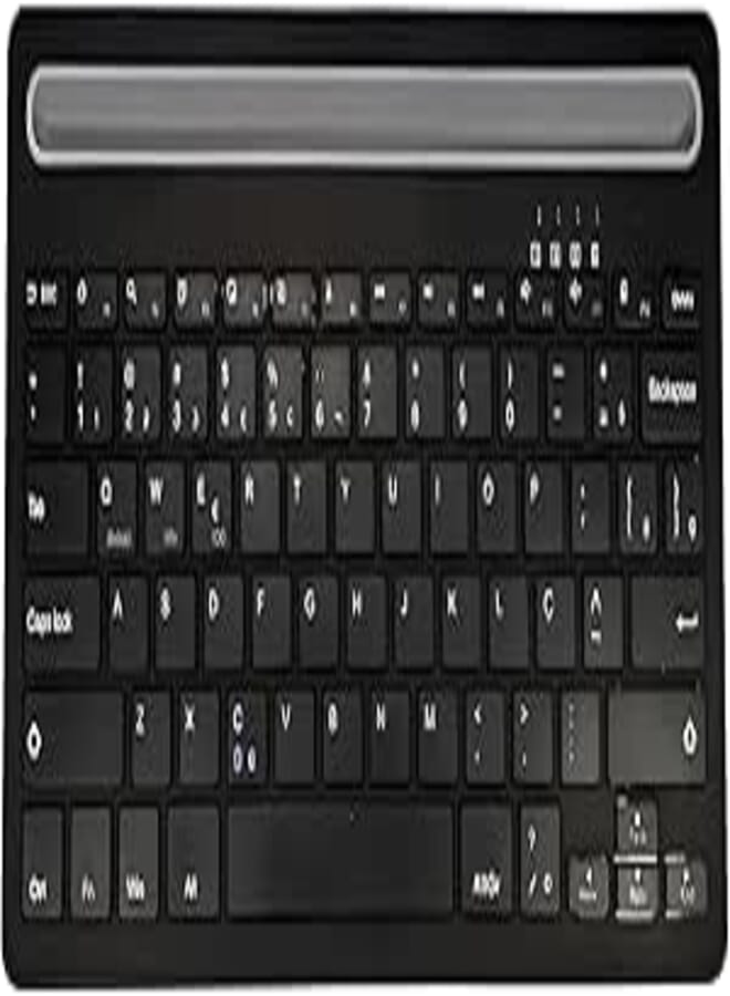 ZR-3666 ZERO Wireless Keyboard 2.4G Bluetooth 5.0 - Membrane Buttons Up to 10 Million Clicks Life - For Windows and More - Black